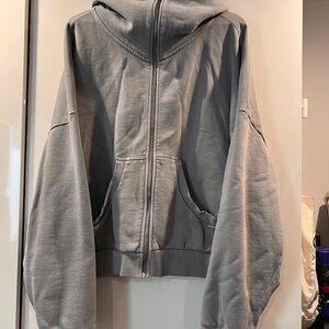 Entire studios Gray Zip-Up Hoodie Sz L